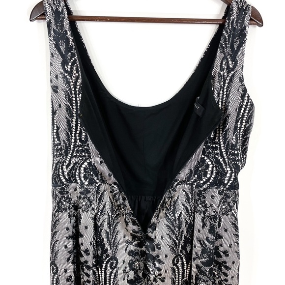 Nine West Lace Print Sleeves Midi Dress - Picture 6 of 7